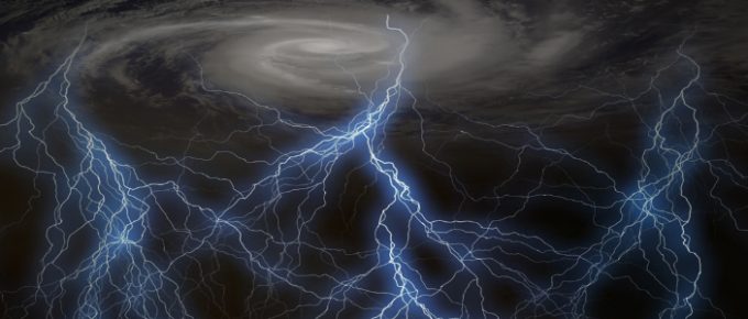 image showing lightning for our article on cyclone proof web design